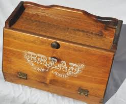 Sold Vintage Wooden Bread Box By Aligras On Etsy Wooden Bread Box Vintage Bread Boxes Wooden