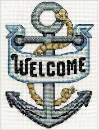 Anchor cross stitch patterns crochet, carving, patterns. Design Works Welcome Anchor Cross Stitch Kit 3284 123stitch