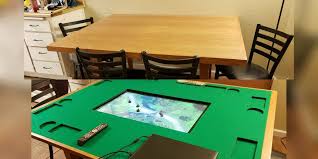 Oc Made My Own Convertible Dining Gaming Table Dndiy Table Games Table Dnd Table