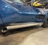 C2/C3 CORVETTE LS SWAP STAINLESS STEEL SIDE EXIT HEADERS - BRUSHED FINISH