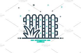 Fence Garden Icon In 2020 Icon Garden Fencing Fence