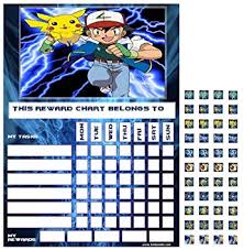 Pokemon Good Behaviour Reward Task Chart With Reusable