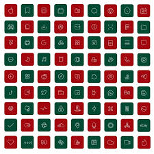 83 Christmas Ios 14 App Icons Light Mode Widget Cover Widgetsmith Red Green Minimal Pack Iphone Winter Apple Icons Set Shortcut Aesthetic In 2021 App Icon Apple Icon Iphone App Design