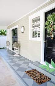 Before And After Painted Concrete Patio