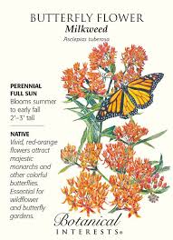 Butterfly Flower Seeds 200 Mg Asclepias Monarch Butterfly Garden Asclepias Butterfly Flowers