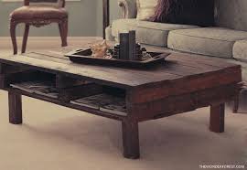 Pallet coffee table from reclaimed wood: 21 Clever Pallet Coffee Tables For Your Living Space The Saw Guy