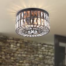 Flush mount ceiling lights black chandelier lighting kitchen lamp pendant light. 2 Light Crystal Glass Flush Mount Chandelier In Black Overstock 31758052