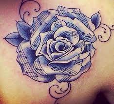 Music Note Rose Flower Tattoo Music Tattoo Designs Music Tattoos Rose Tattoos