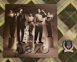DEVO signed Somewhere With Devo vinyl record Beckett COA BK94793 Jerry Mark  Bob1