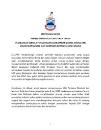 Jawatan kosong di kementerian belia dan sukan malaysia. Kenyataan Media Kementerian Belia Dan Sukan Sabah Facebook