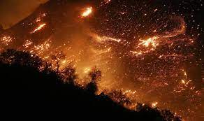 Video compiled from more than 400 satellite images from late saturday through thursday morning is the answer — a fascinating view of california's latest. California Fire From Space Nasa Image Shows Wildfire Near Los Angeles World News Express Co Uk
