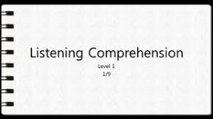Staff credits editorial laurie skiba managing editor brenda owens editor nichola torbett. Listening Comprehension Level 1 Question 1 Youtube