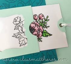 The flowers on my card were inspired by the spot challenge #155. Card Making Process Video 7 Stampin Up Birthday Blooms Magic Slider Card