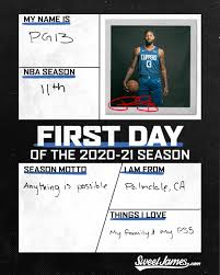 The wife would rather be in l.a. L A Clippers Class Of 2020 21 Paul George Facebook