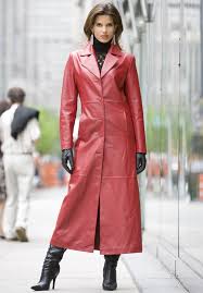 Pin By Ken Novak On Leather Gloves Compact Disk Emporium 4 Red Leather Coat Long Leather Coat Leather Coat Jacket