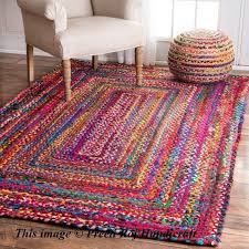 Flickenteppich Geflochten Rechteck Teppich Meditation Matte Mandala Teppich Boho Dekor Bunten Teppich Wohnkult In 2020 Flickenteppich Diy Teppiche Mandala Teppich