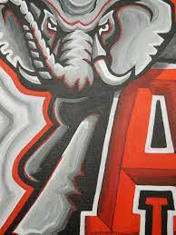 Alabama Crimson Tide Logo Painting Sports Art College Football Etsy Alabama Crimson Tide Logo Tide Logo Alabama Crimson Tide
