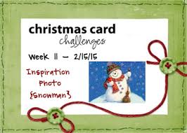 We just want people to go out and build a snow man! Christmas Card Challenges 11 Snowman All The Sparkle