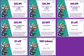 Best 2020 Chuck E Cheese Coupons Free Tokens Tickets Chuck E Cheese Coupons Chuck E Cheese Birthday