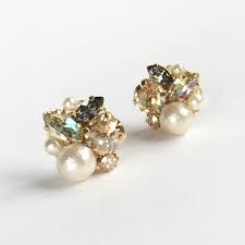 gold mix bijou ピアス イヤリング iichi ハンドメイド クラフト作品 手仕事品の通販 ピアス デザイン ビーズアクセサリー イヤリング