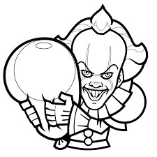 Retrouvez aussi de nombreux autres coloriages sur dessin.tv! Clown De Ca Version 2 Coloriage Halloween Coloriages Pour Enfants