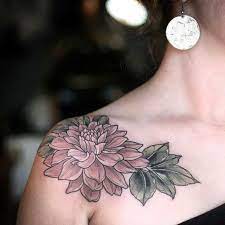 Image Result For Dahlia Flower Tattoo Shoulder Cap Tattoo Flower Tattoo Shoulder Tattoos