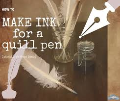 Diy Ink For Quill Pen Feather Crafts Quill Pen Quilling