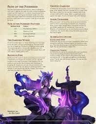 Check spelling or type a new query. My Homebrew Path Of The Possessed Barbarian Subclass Dndhomebrew