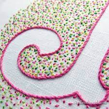 How To Embroider A Simple Voided Monogram Embroidery Monogram Embroidery Patterns Hand Embroidery
