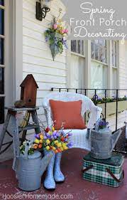 25 Cool And Fun Farmhouse Spring Porches Decor Ideas You Should Be Doing Gravetics Spring Porch Decor Front Porch Decorating Porch Decorating