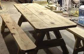 Amish Style Picnic Table Built By My Husband Diy Outdoor Furniture Table Picnic Table
