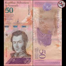 Um die rückläufige wirtschaft anzukurbeln, hat präsident nicolas maduro angekündigt, die währung. Venezuela 50 Bolivares 2018 Pick 105 B375