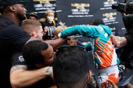 It is scheduled to take place on june 6, 2021, at hard rock stadium in miami gardens, florida. Boxing Brawl As Floyd Mayweather Faces Off With Youtube Star Logan Paul Combat Sports News Top Stories The Straits Times