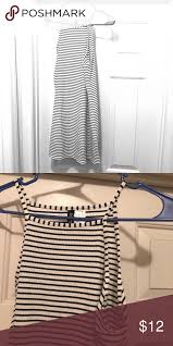 Black And White Striped Tank Top Dress Black And White Tank Top Dress Tank Top Dress White Tank Top White Tank