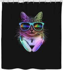 Cool Cat With Glasses And Headphones Men Women Kids T Shirts Dress And Sweatshirt Home Decor And Accessories Cool Cats Kids Tshirts Cats
