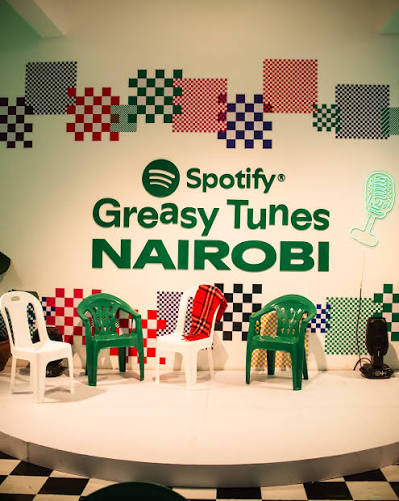 Spotify's Greasy Tunes café-kitchen is open in Nairobi, run with @the_b.a.g_ 12 days, 20 events, one very Kenyan menu. Runs till 26 July at Heltz House, Ngara. The data behind it? Kenyan