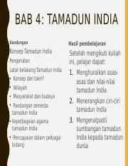 Latar belakang adalah dasar ataupun titik tolak untuk memberikan pemahaman kepada pembaca mengenai apa yang ingin disampaikan. Bab 4 Edit 1 Pptx Bab 4 Tamadun India Kandungan Hasil Pembelajaran Konsep Tamadun India Setelah Mengikuti Kuliah Ini Pelajar Dapat 1 Menghuraikan Course Hero