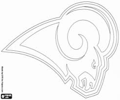 St louis rams logo art painting. Emblem Of Saint Louis Rams Coloring Page Kidswoodcrafts Diseno Grafico Disenos De Unas Hiloramas Coloring Home