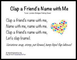 Youtube videos plus songs and fingerplays with lyrics. 8 Songs To Begin A Preschool Day