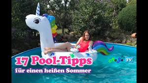 Poolbesitzer haben bei der verwendung von brunnenwasser häufig das. Pool Reinigen In 17 Schritten Sommer Tipps Gegen Grunes Wasser Giant Unicorn Maja Tv 141 Youtube