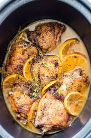 With just 4 weight watchers points this potato and canadian bacon crock pot. Spiced Lemon Crockpot Chicken Thighs Recipes From A Pantry