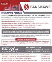 Fanshawe College Canada Graduate Program Business Management Canada