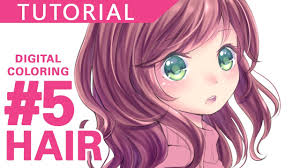 Here you may to know how to shade hair anime. 5 Hair Digital Coloring Tutorial Ø¯Ø±Ø³ ØªÙ„ÙˆÙŠÙ† Ø§Ù„Ø´Ø¹Ø± Youtube