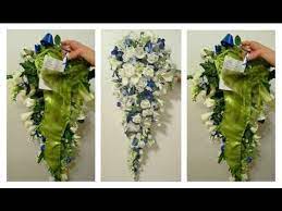 Maybe you would like to learn more about one of these? Diy Cascading Bridal Bouquet Idea Preeti Petals Youtube Diy Bridal Bouquet Diy Wedding Bouquet Diy Wedding Bouquet Fake Flowers