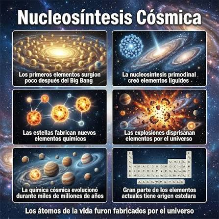DE DÓNDE VIENEN LOS ELEMENTOS QUÍMICOS? El universo comenzó siendo simple.   principalmente hidrógeno. Y helio. Pero hoy existen más de cien elementos  químicos. Entonces. ¿De dónde surgieron? Este proceso se conoce
