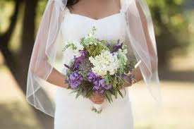 Silk bridal bouquets starting at $10. Natural Purple Green Bridal Bouquet