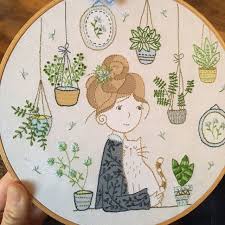 4.5 out of 5 stars. Diy Kit Embroidery Hoop Art Embroidery Kit Hair Bun Girl Christmas Art Modern Hand Embroidery Craft Kit Hand Embroidery Broderie Embroidery Kits Embroidery Hoop Art Hand Embroidery