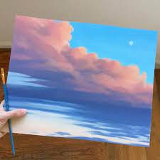 Free shipping eligible favorite add to mountain sunset bracelet. Aesthetic Sunset Paintings With Clouds Largest Wallpaper Portal