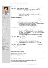 Cv Template Netherlands Resume Examples Sample Resume Format Sample Resume Templates Resume Format Download