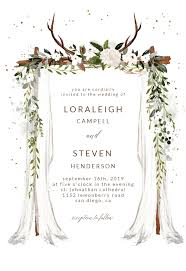 Boho Canopy Invitacion De Boda Gratis Greetings Island Wedding Invitations Boho Wedding Invitation Templates Floral Wedding Invitation Card